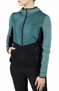 Kurtka damska bambusowo-bawełniana Viking Creek Hoodie 7009 turkusowo-czarny - Kurtki i kamizelki sportowe damskie - miniaturka - grafika 1