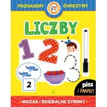 Wilga GW Foksal Liczby, Mazak i ścieralne strony - Opracowanie zbiorowe - Książki edukacyjne - miniaturka - grafika 1