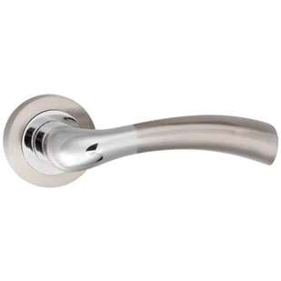 Schaffner Klamka do drzwi wewnętrznych na rozecie Jula Nikiel Chrom - Klamki - miniaturka - grafika 1