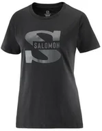 Koszulki sportowe damskie - Koszulka Salomon Outlife Big Logo W Black - miniaturka - grafika 1