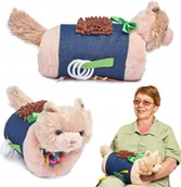 Maskotki i pluszaki - KOCYK TULEJA DLA OSÓB STARSZYCH NA DEMENCJĘ ALZHEIMERA ZABAWKA SENSORYCZNA - miniaturka - grafika 1