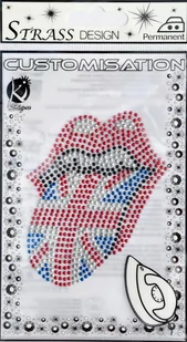 Naprasowanka mała dżetowa Język Rock - Pasmanteria - miniaturka - grafika 1