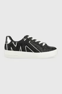 Buty dla dziewczynek - Michael Kors sneakersy dziecięce kolor czarny - grafika 1
