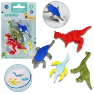 Gumki biurowe - 4x Gumka do mazania, dinozaury 3D - miniaturka - grafika 1