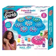 Zabawki kreatywne - Shimmer and Sparkle: Zestaw do manicure - marmurkowe paznokcie - miniaturka - grafika 1