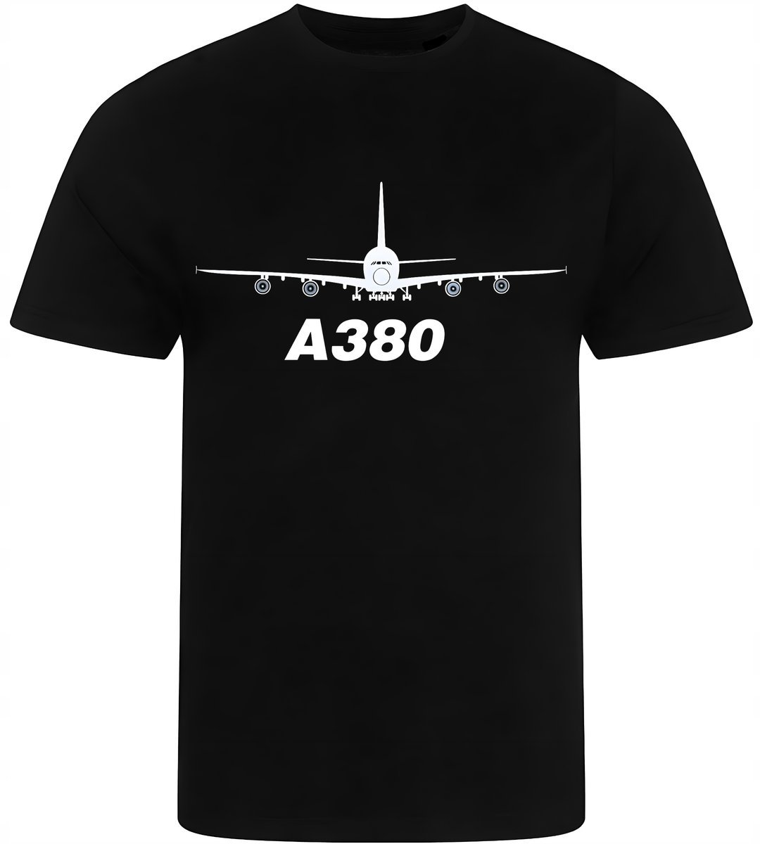 KOSZULKA MĘSKA NADRUK DLA PILOTA SAMOLOT A380 PREZENT PREMIUM L