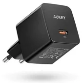 Ładowarki do telefonów - AUEKY PA-Y20S BLACK ŁADOWARKA SIECIOWA 20W 1XUSB-C PD - miniaturka - grafika 1
