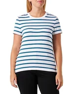 Koszulki i topy damskie - s.Oliver BLACK LABEL koszulka damska krótki rękaw, Blue Green, 42 - miniaturka - grafika 1