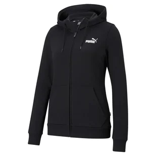 Bluza z kapturem damska Puma ESSENTIAL SMALL LOGO FULL-ZIP TR czarna 58681301-M - Bluzy damskie - miniaturka - grafika 1