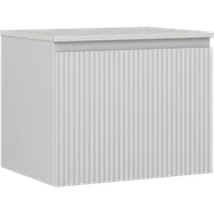 Szafki łazienkowe - Mexen Rivel szafka łazienkowa podumywalkowa 60 cm z blatem, 1 szuflada, ryflowana , szara mat - 91A20-06047-1-BFC62 - miniaturka - grafika 1