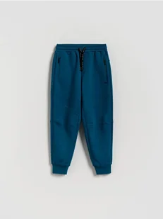Reserved - Dzianinowe spodnie - jasnoturkusowy - Spodnie i spodenki dla chłopców - miniaturka - grafika 1