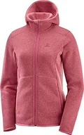 Kurtki damskie - Salomon damska kurtka sportowa z kapturem, bluza z kapturem Bise W, poliester, różowy (granatowa róża), rozmiar L, LC1203700 - miniaturka - grafika 1