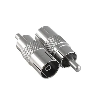 Adapter wtyk RCA (cinch) na gniazdo antenowe - Kable - miniaturka - grafika 1