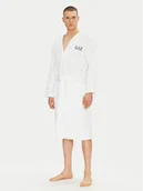 Szlafroki męskie - EA7 Emporio Armani Szlafrok 7M000441 AF14014 U0002 Biały - miniaturka - grafika 1