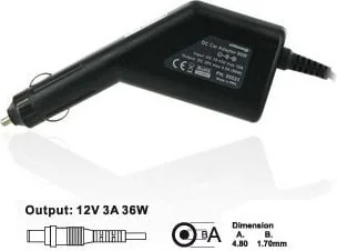 Zasilacz do laptopa Whitenergy 36 W, 1.7 mm, 3 A, 6742 - Zasilacze do laptopów - miniaturka - grafika 1