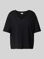 Koszulki i topy damskie - T-shirt o pudełkowym kroju z czystej bawełny - miniaturka - grafika 1