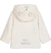 Kombinezony dla dzieci - Polar dla dziecka do 2 lat, polarowa, miś z uszkami, kremowa - miniaturka - grafika 1