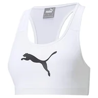 Biustonosze - Puma Damski biustonosz sportowy Mid Impact 4keeps White XXL 52030452 - miniaturka - grafika 1