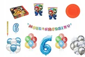 Miseczki i talerzyki dla dzieci - Zestaw Urodzinowy 6 urodziny Super Mario - miniaturka - grafika 1