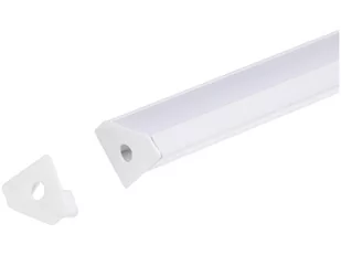 Zaślepka PCV Corner biała z otworem - Taśmy LED - miniaturka - grafika 1