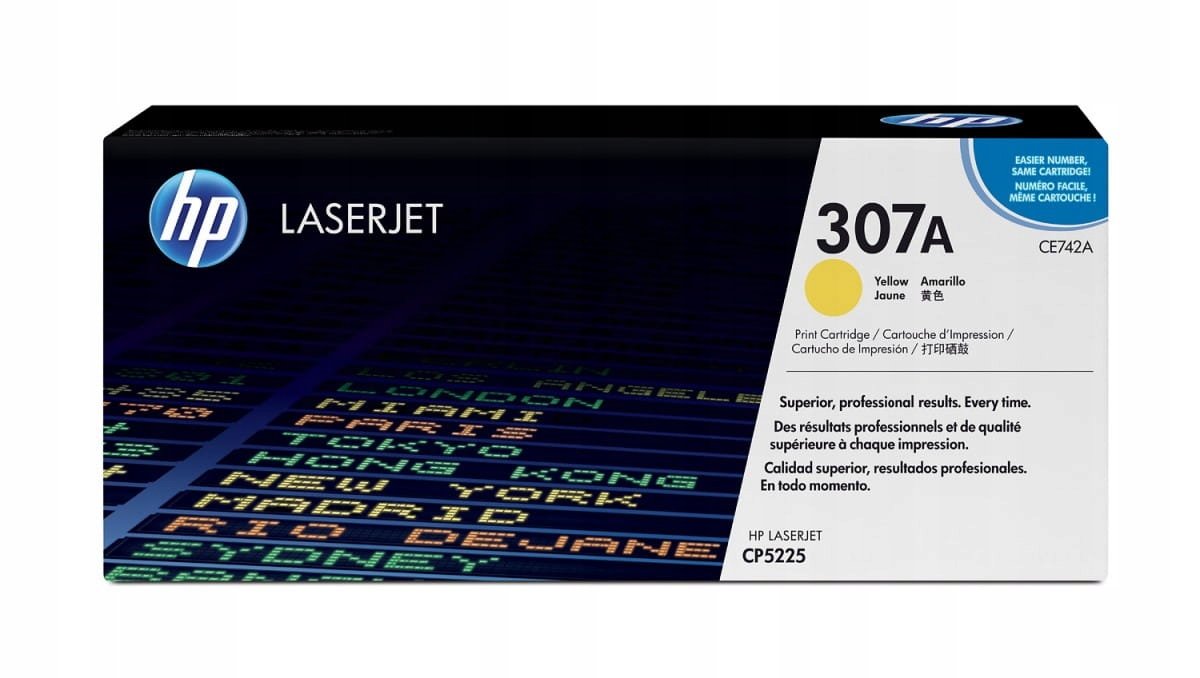 HP Oryginalny toner HP 307AH CE742AH 7,3K  - żółty