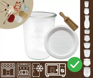 Słoiki WECK / plastikowe wieko, miarka słoik 850ml MOLD / Wamar-Sosenka - Pojemniki kuchenne Słoiki WECK / plastikowe wieko, miarka słoik 850ml MOLD / Wamar-Sosenka - Pojemniki kuchenne - miniaturka - grafika 1