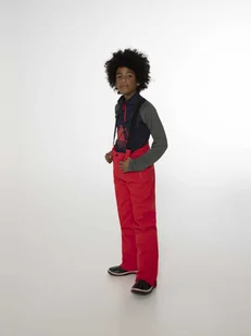Spodnie narciarskie dziecięce Protest SPIKET JR snowpants na szelkach czerwone (P4810200/519) - Spodnie narciarskie - miniaturka - grafika 1