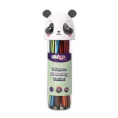 Szkolne artykuły papiernicze - Flamastry Panda 12szt - miniaturka - grafika 1