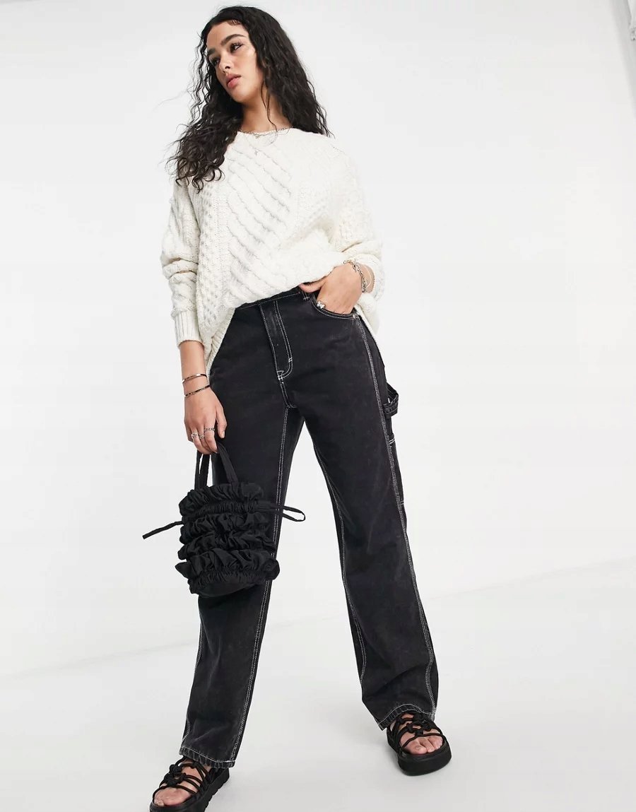 TOPSHOP SWETER DAMSKI Z DŁUGIM RĘKAWEM 36/38 1RDA