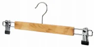 Wieszaki do szafy - Drewniany wieszak z klamrami na spódnicę K7-B83 - miniaturka - grafika 1