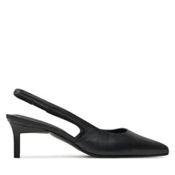 Sandały damskie - Sandały Calvin Klein Slingback Pump 50 HW0HW02069 Czarny - miniaturka - grafika 1