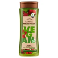 Szampony do włosów - Joanna Vegan szampon nabłyszczający z octem malinowym 300ml - miniaturka - grafika 1