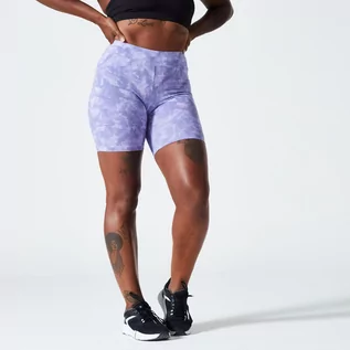 Spodnie sportowe damskie - Legginsy krótkie fitness damskie Nyamba 500 - grafika 1