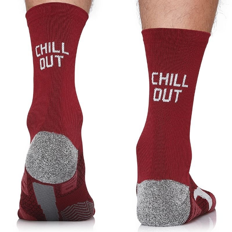 Termoaktywne skarpety biegowe Running Raid z napisem Chill Out chroniące przed otarciami, sportowe, 43-47