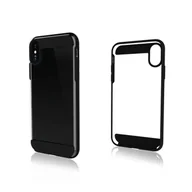 Etui i futerały do telefonów - Rock Black Air Case do iPhone X czarny - miniaturka - grafika 1