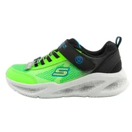 Buty dla dziewczynek - Buty Skechers S Lights-Meteor Jr 401495L/BBLM zielone - miniaturka - grafika 1