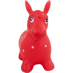 SUN BABY Konik czerwony w białe gwiazdki - Skoczki dla dzieci - miniaturka - grafika 1