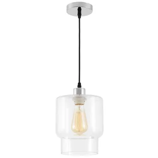NOWOCZESNA LAMPA WISZĄCA CHROMOWANA MORO 1C - Lampy sufitowe - miniaturka - grafika 1
