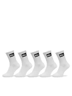 Skarpetki damskie - Quiksilver Zestaw 5 par wysokich skarpet unisex EQYAA04066 Biały - miniaturka - grafika 1