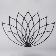 Wieszaki i stojaki - Wieszak ścienny Lotos L - Czarny - miniaturka - grafika 1