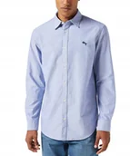 Koszule męskie - Koszula Wrangler LS SHIRT 112350481 Oxford Blue L - miniaturka - grafika 1