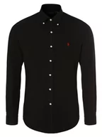 Koszule męskie - Polo Ralph Lauren - Koszula męska  Custom Fit, czarny - miniaturka - grafika 1