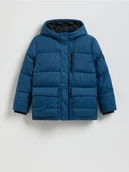 Kurtki i płaszcze dla chłopców - Reserved - Pikowana kurtka z ociepleniem - granatowy - miniaturka - grafika 1