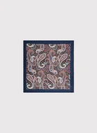 Dodatki do ubrań - Dwustronna poszetka męska paisley - miniaturka - grafika 1