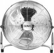 Wentylatory - Wentylator Podłogowy Stojący Ozavo Srebrny 100W - miniaturka - grafika 1