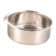 Miski dla psów - Trixie miska ze stali nierdzewnej zapewnia ptak z mocowaniem śrubowym, 300 ML 4011905054971 - miniaturka - grafika 1