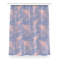 Zasłony - Zasłona gotowa do salonu 150x200 Niebieskie liście, Fabricsy - miniaturka - grafika 1