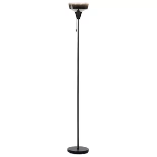 Lampa podłogowa metalowa czarno-srebrna TALPARO - Lampy stojące - miniaturka - grafika 1