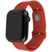 Akcesoria do smartwatchy - Fixed Silikonowy pasek Silicone Strap do Apple Watch 41 / 40 / 38 mm, czerwony - miniaturka - grafika 1