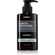 Szampony do włosów - KUNDAL Honey & Macadamia Pink Grapefruit szampon naturalny do włosów suchych i zniszczonych 500 ml - miniaturka - grafika 1